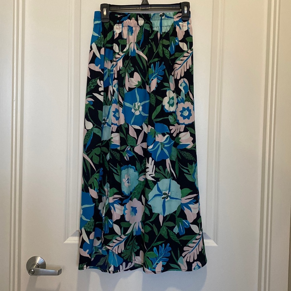 XXS LOFT Floral Maxi Skirt